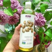 oil护肤护发长 castor 现货美国NOW Foods诺奥蓖麻油473ml大瓶装