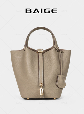 2026新款女包真皮菜篮子包通勤手提女包百搭水桶包时尚洋气手拎包