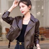 新款 小个子皮衣外套女爆款 pu皮短款 2025秋季 机车服爆款 休闲皮夹克