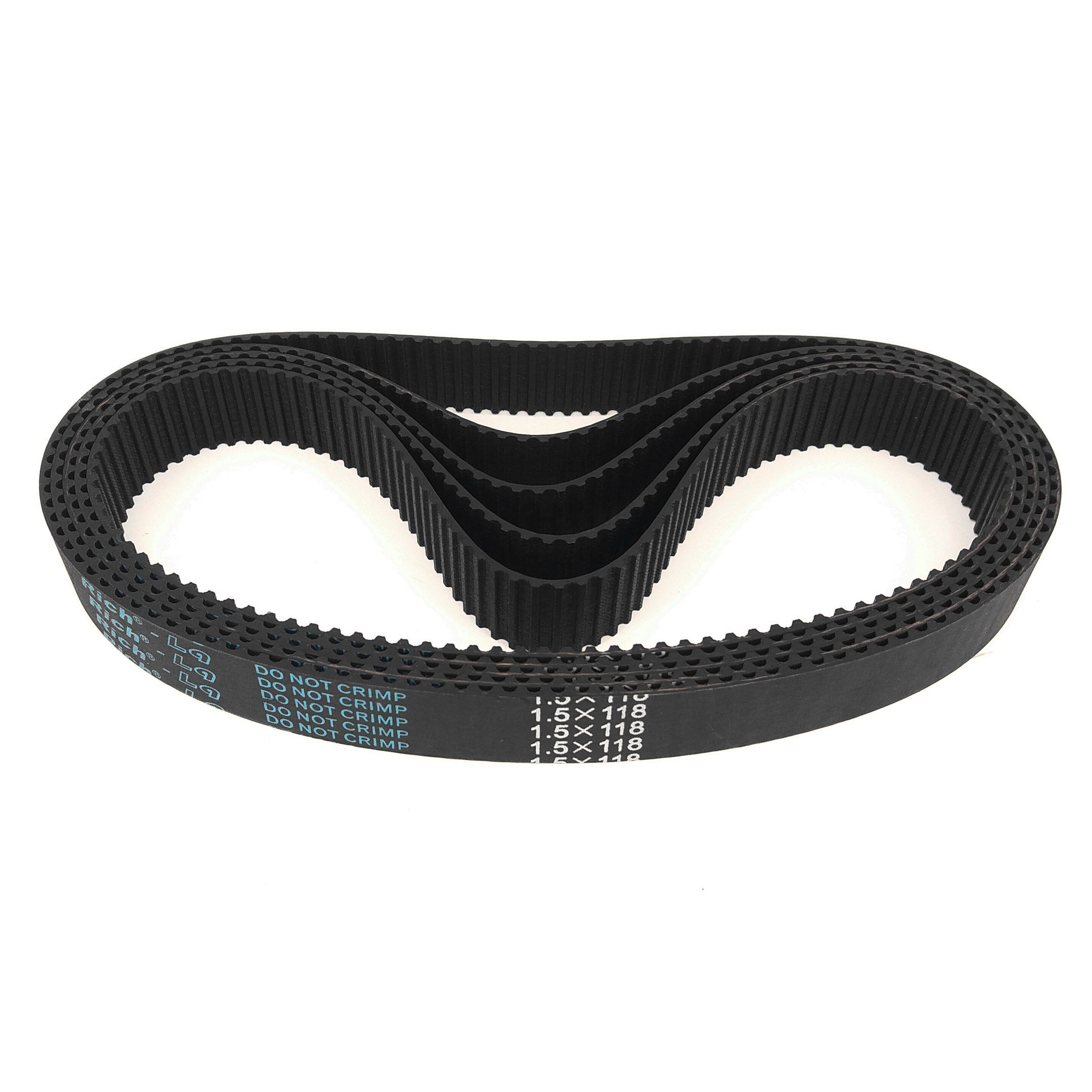 线切割机同步带1.511824【1.5模数1.5x118齿皮带/牛筋同步橡胶