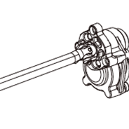 美嘉欣 1/8车配件系列 7303 7304 -P8PARR-右后门桥组件