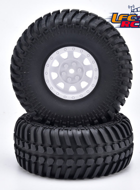 蓝飞驰模型RGT瑞泰86100-轮胎白色轮毂12MM结合器攀爬轮胎R86192