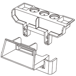 美嘉欣 1/7车配件系列 7303 7304 +P73282B-车壳支架