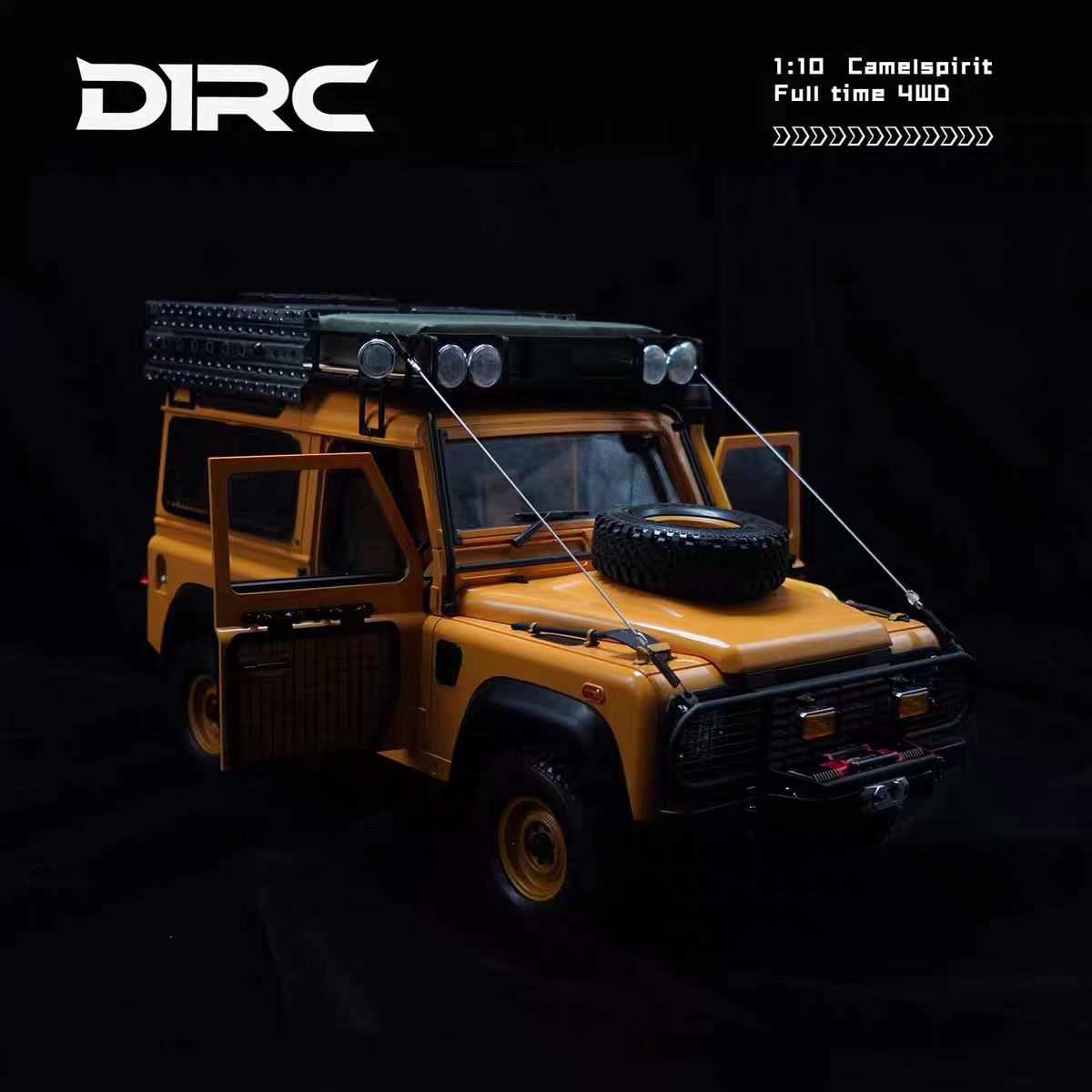 D1RC 1/10路虎D90骆驼杯二代 可开门 RC遥控攀爬金属变速车架
