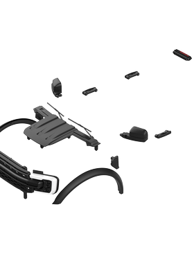 CROSSRC 暴龙 特暴龙车头车壳前脸轮眉雨刮门把手装饰件 97401644