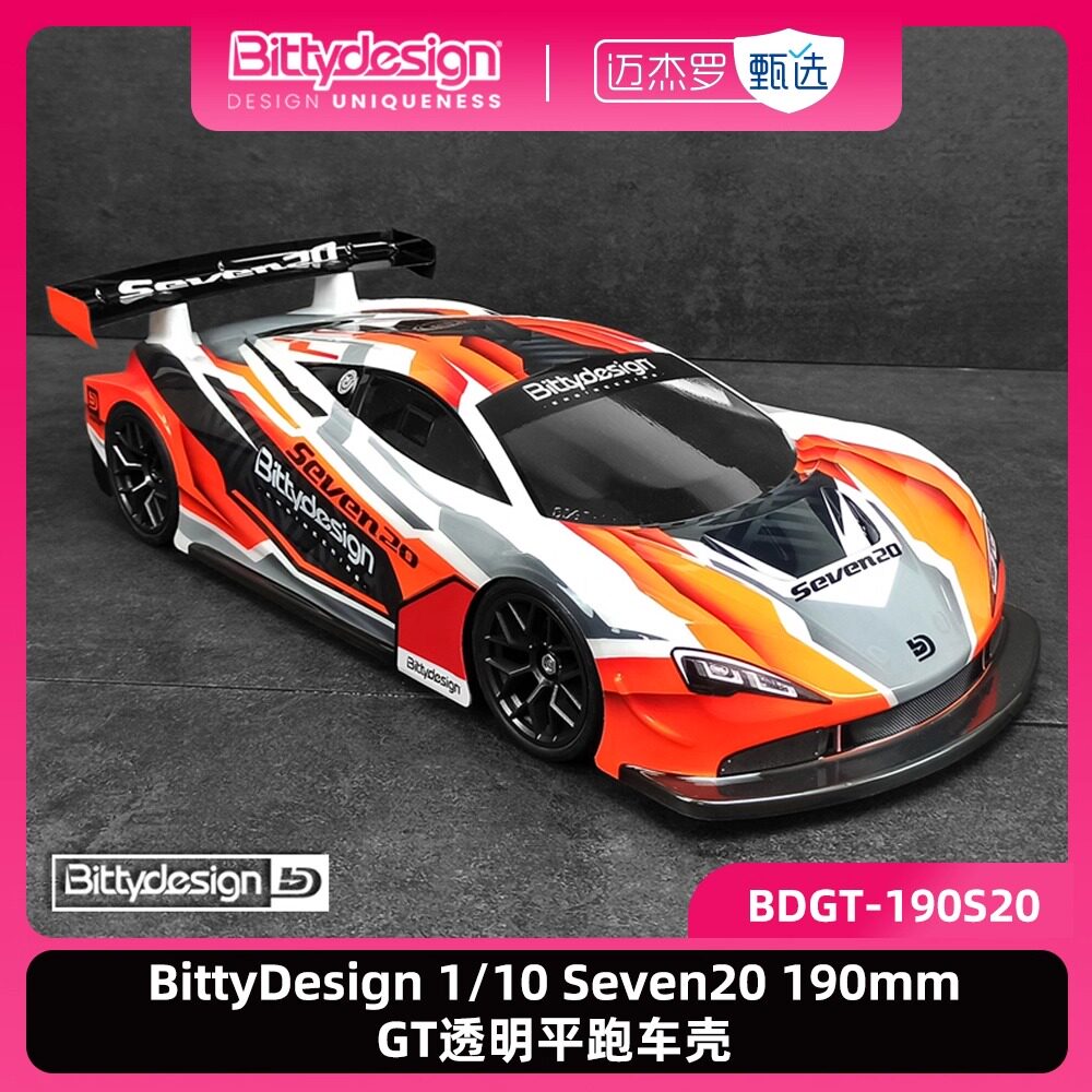 BittyDesign1/10透明平跑车壳