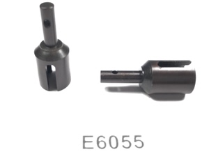 雷神KM 1:6仿真后直桥短卡原装配件 中央差速前输出轴 E6055