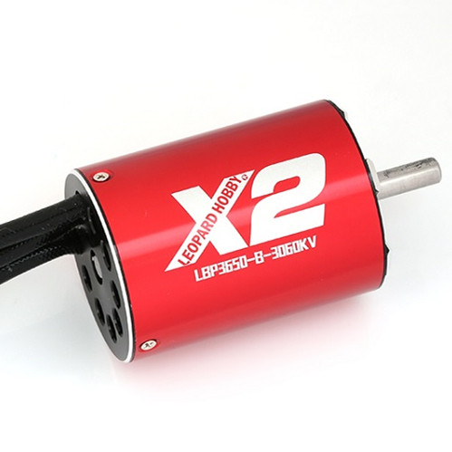 豹子 3650 X2 超高效2~3S无感无刷电机遥控大脚越野卡车RC用