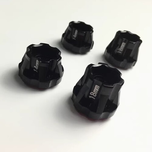 KYX模型车1.9寸2.2寸轮毂铝合金结合器SCX10轮毂加宽结合器22MM