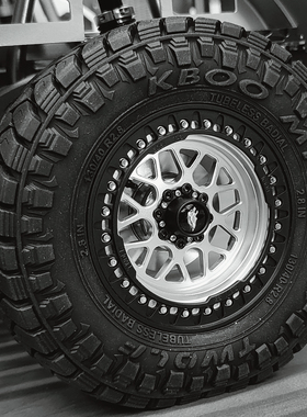 TWOLF 仿真攀爬越野遥控改装升级OP配件 2.8寸全金属经典复古轮毂