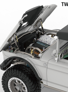 TWOLF M715金属仿真遥控攀爬模型车配件 机盖支撑杆