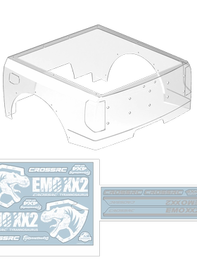 CROSSRC EMO XX2 暴龙车壳 后壳 透明 247701带贴纸 97401648