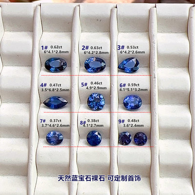 天然蓝宝石裸石斯里兰卡无烧变色紫蓝宝戒面彩色宝石戒指吊坠手链