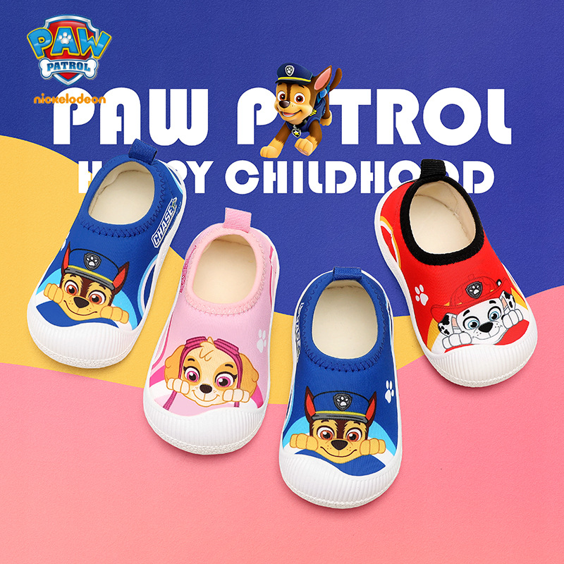 汪汪队学步鞋宝宝加绒鞋冬款小孩子棉鞋宝宝鞋童鞋男童1到3岁