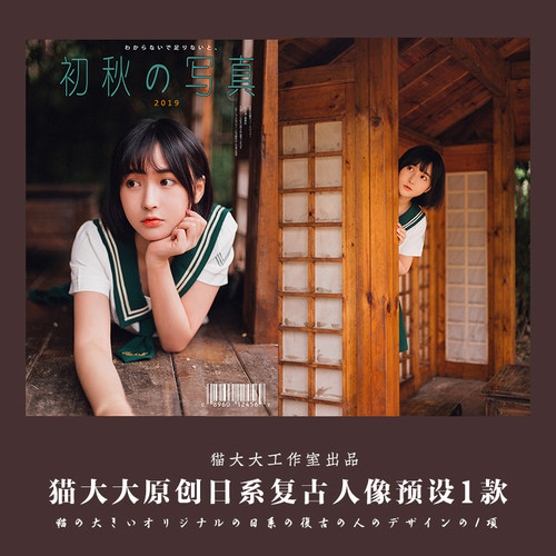 猫大大原创调色摄影后期日系复古胶片人像写真滤镜PS LR/手机LR预