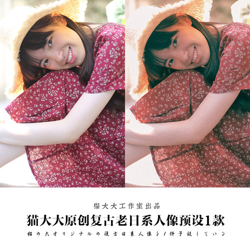 猫大大原创Lightroom调色后期复古老日系重色胶片滤镜PS LR预设