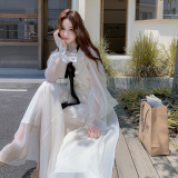 出货中新款木耳边雪纺连衣裙131-7361P175K258，女装连衣裙，浙宝131