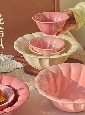 [花信风来]2025春节新款陶瓷餐具套装釉下彩家用吃饭碗菜盘汤面碗