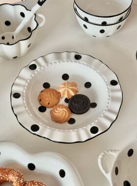 釉下彩碗碟餐具套装高温陶瓷家用简约高级感高颜值碗盘勺组合