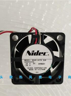 议价NidecD04R-24TH08B24V0.08A4cm4015打印机复印机散热风扇