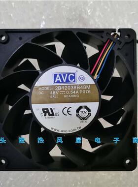 议价2B12038B48M48V0.54A1203812cm服务器工控机散热风扇