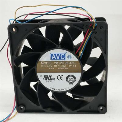 议价AVC2B12038B48UDC48V1.3A1203812CM机箱水冷服务器散热风扇