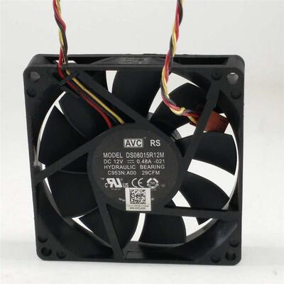 议价AVC80158CM12V0.48A液压机箱散热风扇DS08015R12M80*80*15MM