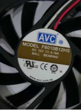 议价正品AVCF6010B12HS60106CM12V0.19A3线散热CPU风扇滚珠