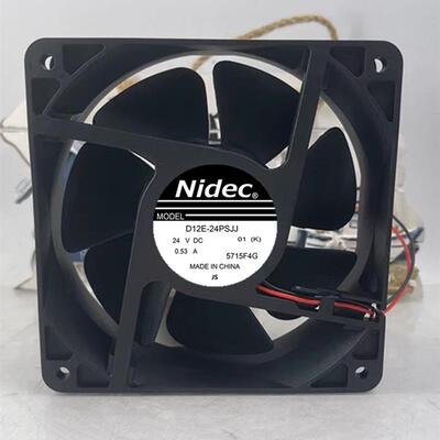 议价D12E-24PSJJ原装日本NIDEC12CMDC24V0.53A变频器散热风扇滚珠