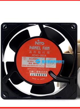 议价RD45-092AAC200V原装正品日本NTO日东9CM全金属耐高温进口风