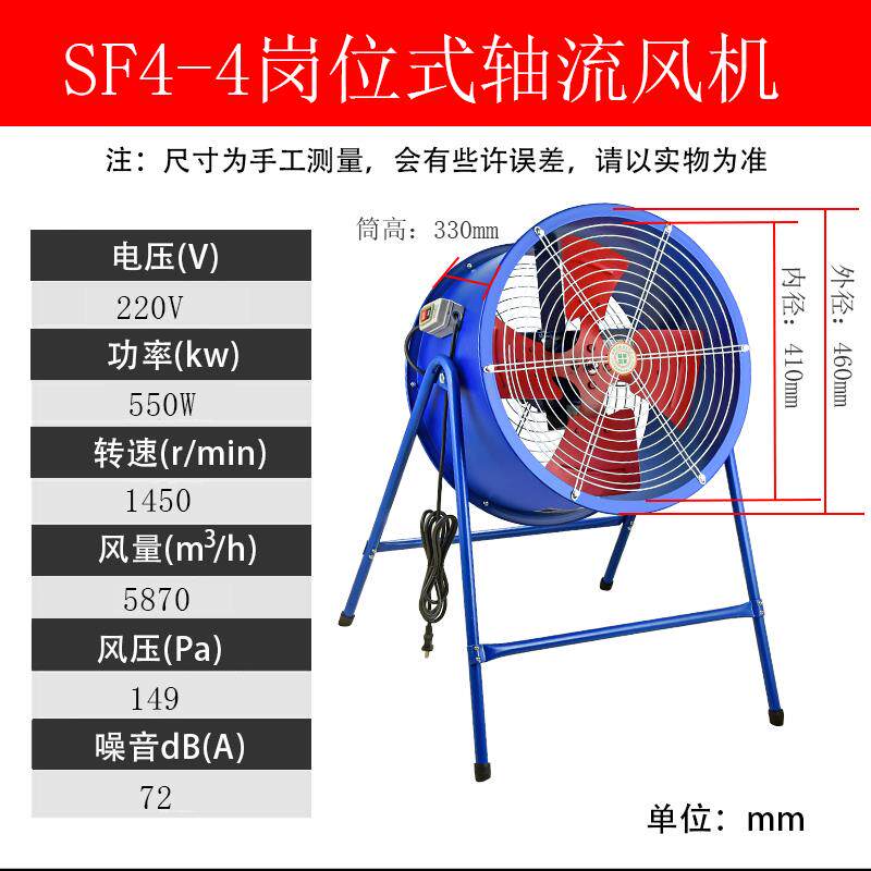 新款SF轴流风机220V换气散热排风扇厨房管道排风380V工业大功包邮
