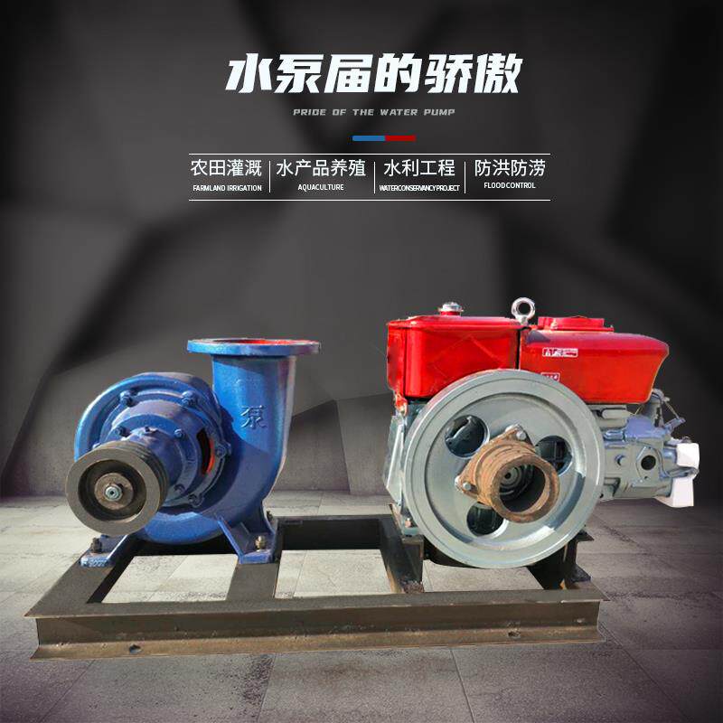 新款6寸-26寸大流量卧式蜗壳混流泵清水泵农田灌溉抗旱排涝鱼包邮