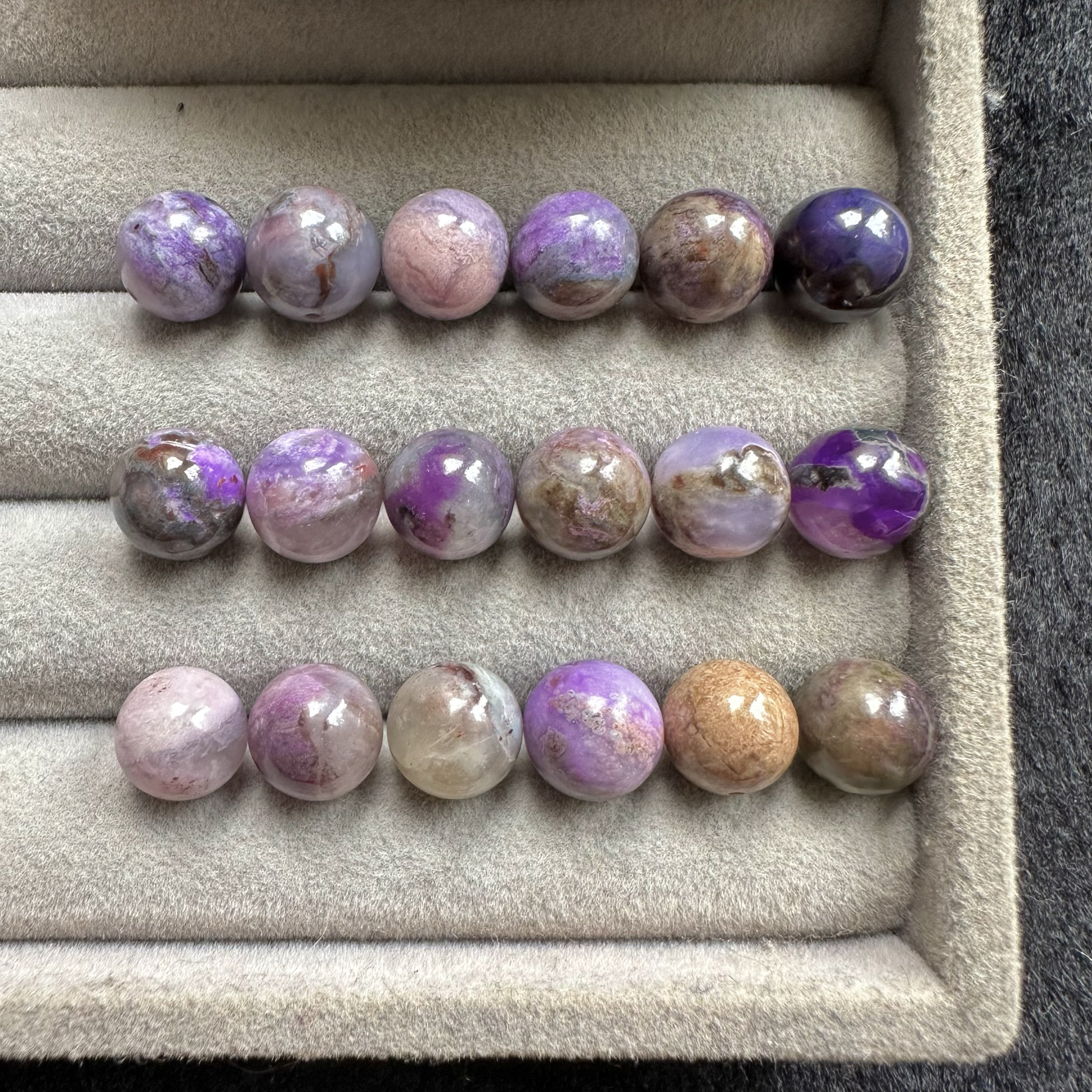 5mm天然舒俱来老料冰透粉紫樱花蛋花蓝绿果冻圆珠子单珠