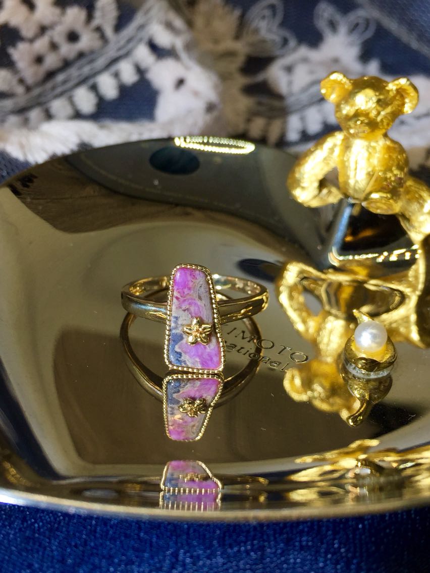 原创设计风苏纪石舒俱来金戒指