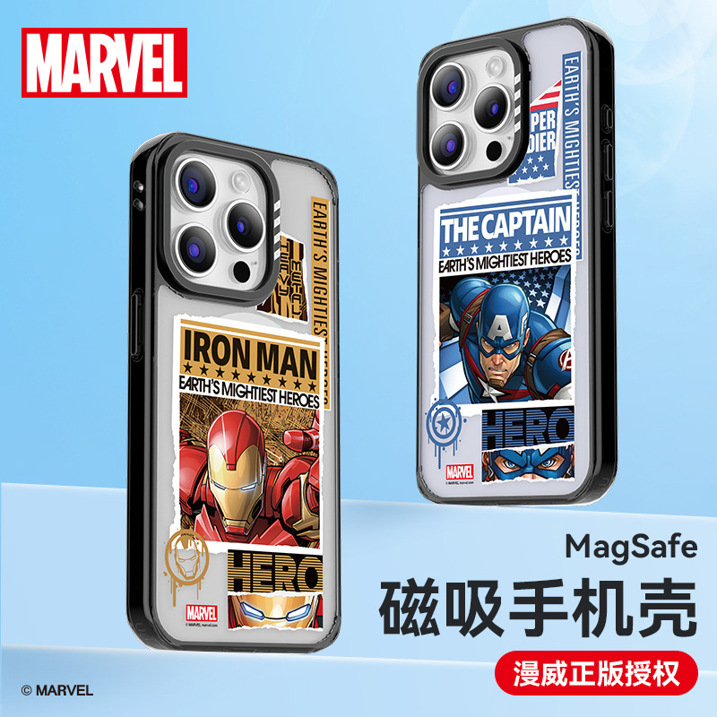 漫威marvel蜘蛛侠钢铁侠手机壳
