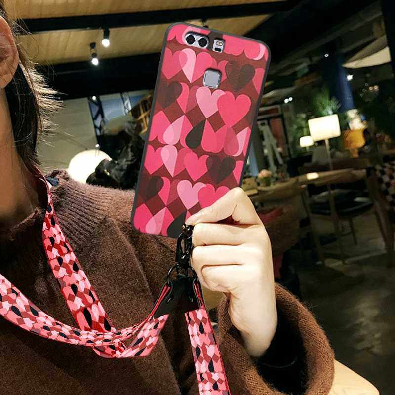 华为p20手机壳华p10渐变色爱心pro挂脖子带挂绳p9plus全包puls软在类目 3C数码配件, 手机配件, 手机保护套/壳中 - 来自Buy2taobao.com提供专业的淘宝代购服务