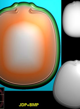 jdp格式精雕图904鼓面素面牌平安无事牌挂件JDP浮雕图BMP灰度图