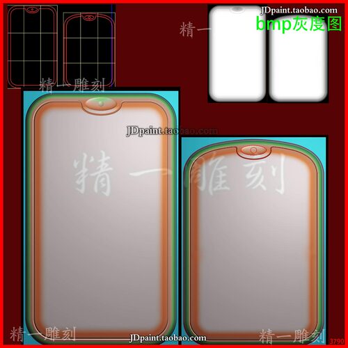 jdp格式3790 平安无事牌 挂件边框精雕图 灰度图 浮雕图 玉雕图