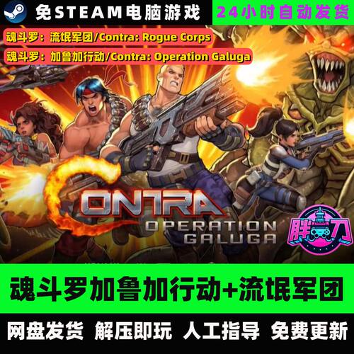 魂斗罗重制版加鲁加行动+流氓军团/2部合集中文单机免steam全DLC