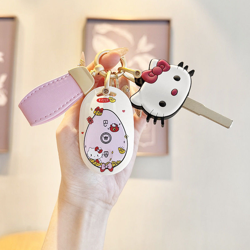 专用爱玛电动车钥匙套元宇宙熊粒粒罗兰露娜爱朵电瓶车遥控保护套