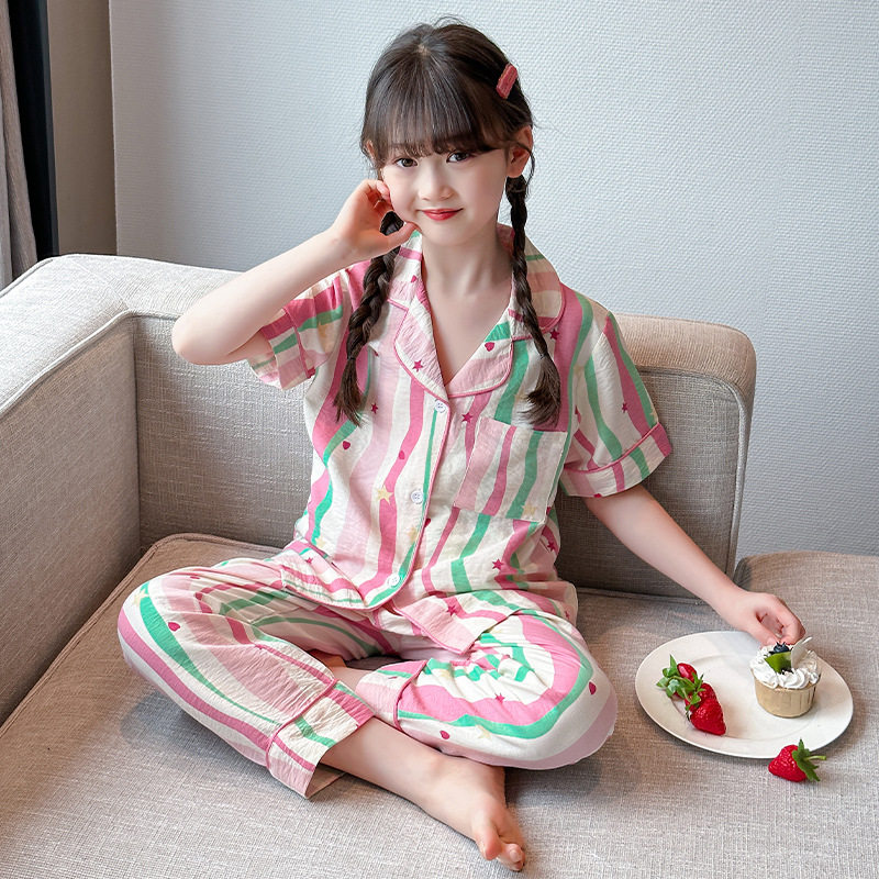 2025夏季新款多巴胺家居服套装