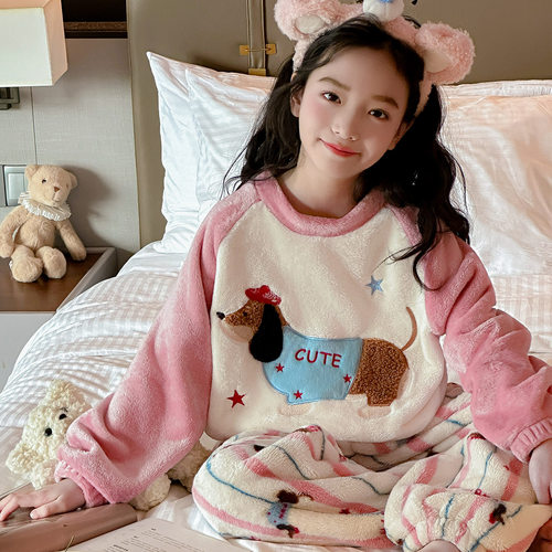 2025年冬季新款女童家居服套装