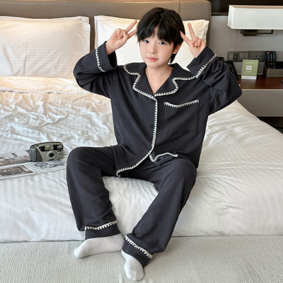 2025年冬季男童睡衣家居服套装
