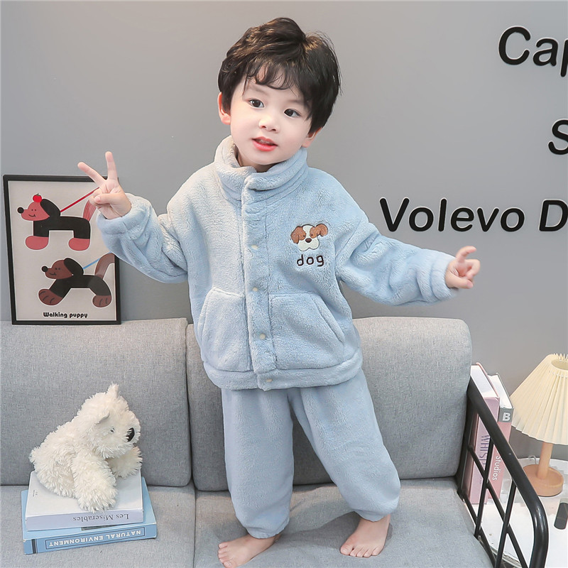 2025年冬季新款男童家居服套装