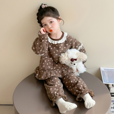 2025年冬季新款儿童家居服套装