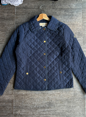 不褪换 牌价2000+美佬MK秋冬女拼色老钱风薄款绗缝短款棉衣棉服