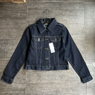 不褪换 YOU依ku春秋女经典款美式复古百搭原色牛仔夹克短外套