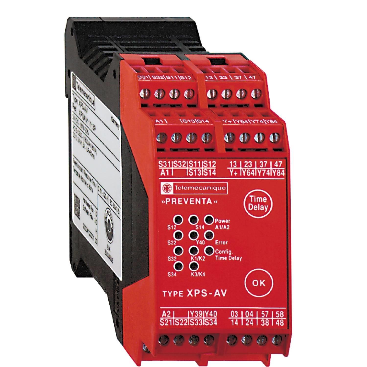 施耐德电气原装进口安全继电器模块XPS- XPSAV11113P