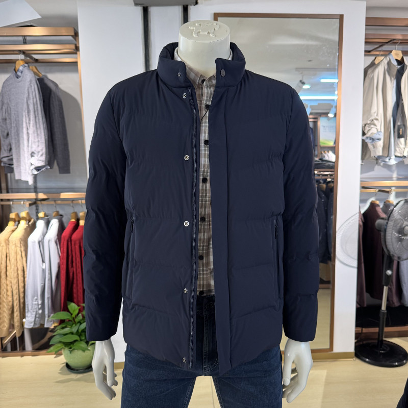 【2色】雅戈尔男士羽绒服纯色微弹立领辑行鹅绒内胆外套415738FLA