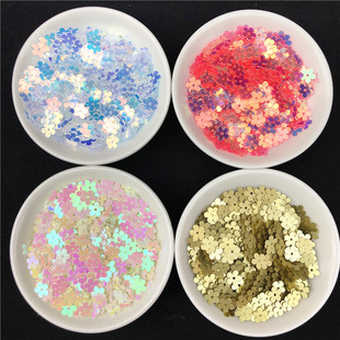 辅料十字绣顶珠片 7mm梅花小花美甲亮片diy手缝珠片散片闪片服装